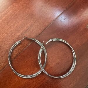 Silver Hoop Earrings